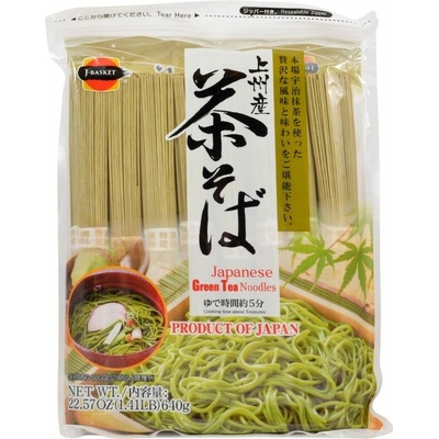 J-Basket Japanese green tea noodles, 640 g