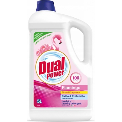 Dual Power Univerzální prací gel Flamingo s květinovou vůní 5 l