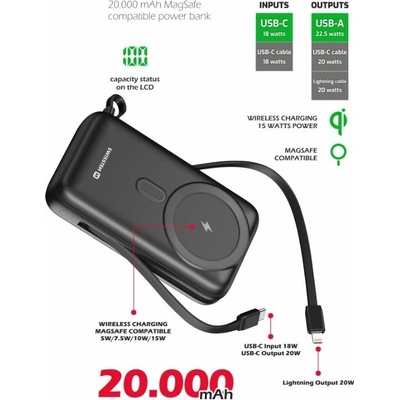 Swissten 20000 mAh 22013934 černá – Zboží Živě