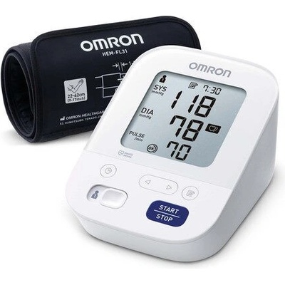 Omron Апарат за кръвно налягане над лакътя - Omron M3 COMFORT + AC адаптер (HEM-7196-FLE + AC)