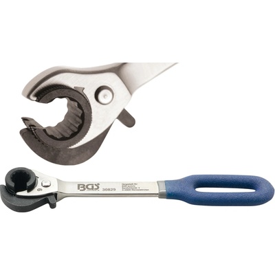 BGS technic Ráčnový očkový klíč, otevřený 9 mm BGS 30829