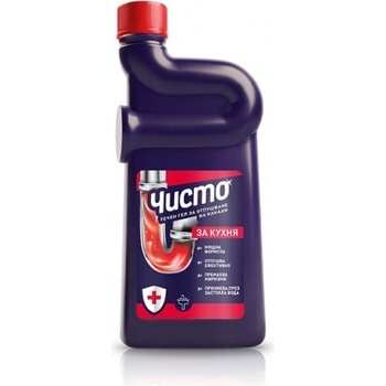 Течен гел за канали за кухня Чисто 500мл