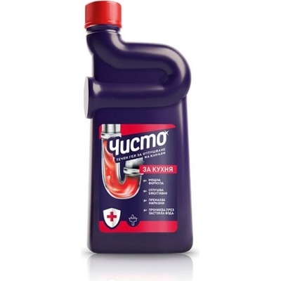 Течен гел за канали за кухня Чисто 500мл