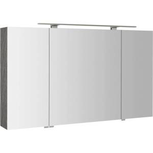 SAPHO Mirró - Огледален шкаф с LED осветление 120x70x16 см, 3 врати, сребрист дъб MC121-0011 (MC121-0011)