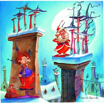 Grafika - Puzzle François Ruyer - The Witch and Santa Claus - 1 000 piese