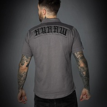 Hyraw Hardcore tričko Polo grey čierne