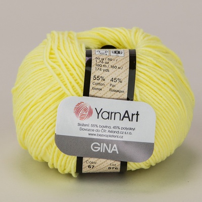 YarnArt Jeans 67 světle žlutá