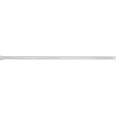 Spirella Tyč na sprchový záves Kreta, lesklá biela, hliník, 125 – 220 cm