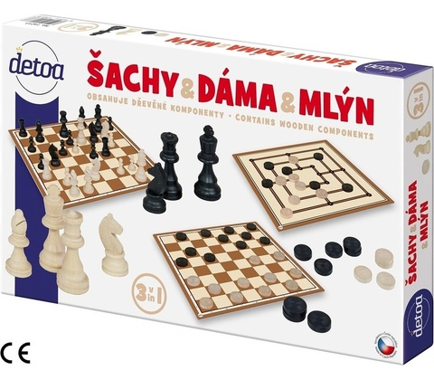 Šachy,Dáma,Mlýn