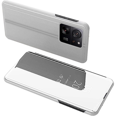 Clear zavírací kryt s matným předkem na Xiaomi 13T/13T Pro - stříbrný