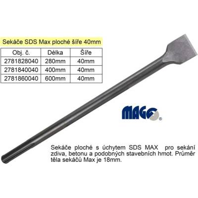 Sekáč SDS MAX 18x400x40mm