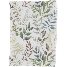 Chic Antique bavlna obrus Aix Leaf Pattern Cream 140x240 cm