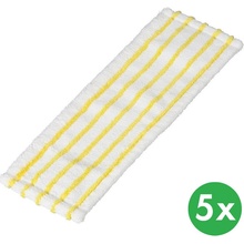 B2B Partner Plochý mop na podlahu mikromop bielo-žltý 44 5 x 15 cm 5 ks