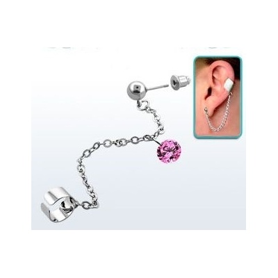 Piercingate náušnice NAU00031 růžová