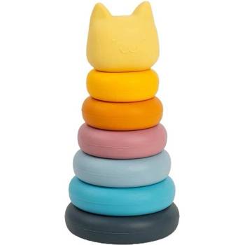 Bigjigs Toys Силиконова низанка Bigjigs - Коте (36017)