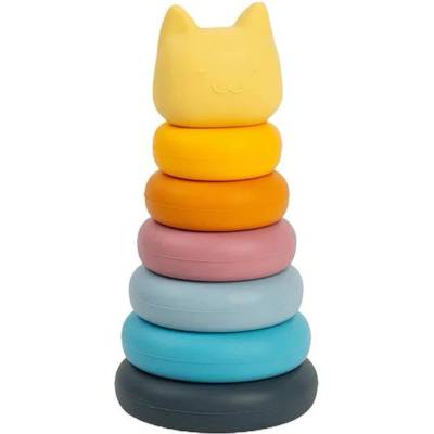 Bigjigs Toys Силиконова низанка Bigjigs - Коте (36017)