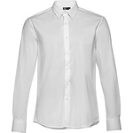 THCLOTHES Мъжка бяла риза Paris White | Вталена, дълъг ръкав (62052001)