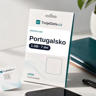 eSIM Portugalsko 1 GB / 7 dní