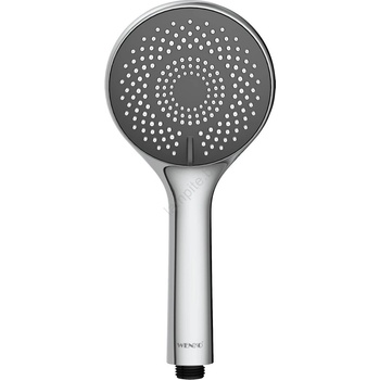 WENKO 23993100 -душова глава Водоспестяваща система 11x11 cm лъскав хром/бял/сив (WE0344)
