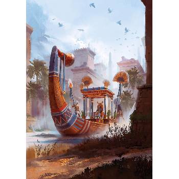 Image 1 of Art Puzzle - Puzzle Pharaoh Barge - 1 000 piese