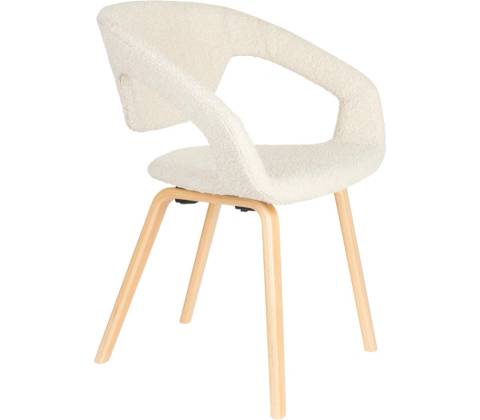 Zuiver Flexback Bílé bouclé