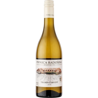 Pivnica Radošina Tramín červený 2023 suché 13% 0,75 l (čistá fľaša)