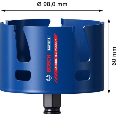 Vrtací korunka - děrovka na stavební materiály Bosch EXPERT Construction Material - 98x60mm (2608900479)