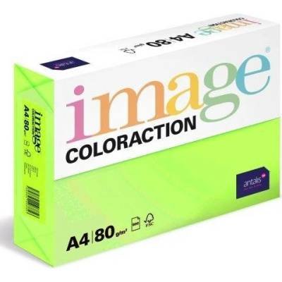 Image Coloraction Papír barevný A4/500/80g Rio reflexní zelená 21 bal