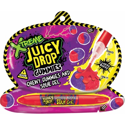 Bazooka Juicy Drop Gummies Xtreme kyslé želé cukríky 57 g
