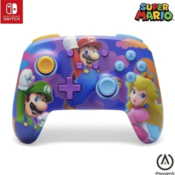 PowerA Enhanced Wireless Controller for Nintendo Switch Super Mario Color Splash Heroes (NSGP0287-01)