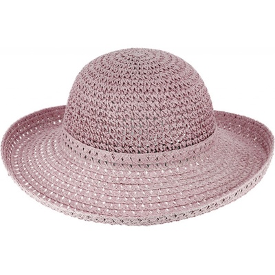 Fiebig Headwear since 1903 Dámský letní klobouk Cloche nemačkavý letní klobouk s větší krempou Mauve