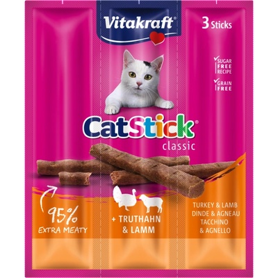 Vitakraft Kabanosy Cat Stick Mini пуйка с агнешко за котки 18 г