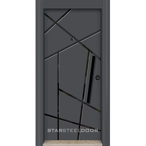 Starsteeldoor Блиндирана врата StarLife SD 555 Антрацит черно (цена без монтаж)