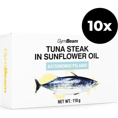 GymBeam Tuna steak in sunflower oil 110 g
