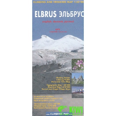 mapa Elbrus 1:50 t. climbing and trekking