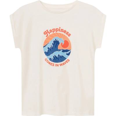 DEDICATED Дамска тениска DEDICATED Women's Visby Happiness T-shirt - Whisper White - размер XS (116-5939-0511)