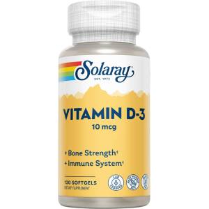 SOLARAY Витамин D3 10 mcg - 120 Софтгели