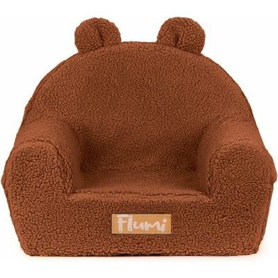 Flumi dětské křesílko Boucle hnědé