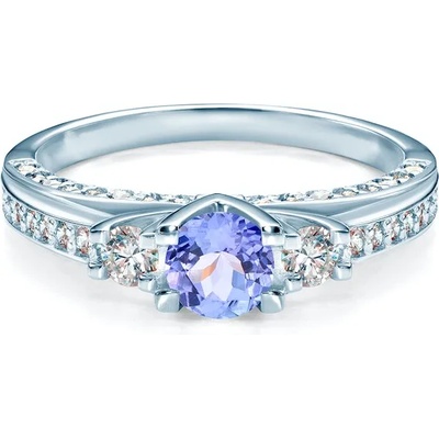 SAVICKI Пръстен Blue Lagoon: бяло злато, танзанит