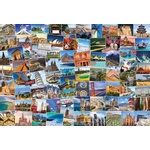 EUROGRAPHICS - Puzzle Svet Globetrotter II - 2 000 piese