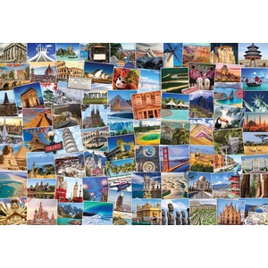 EUROGRAPHICS - Puzzle Svet Globetrotter II - 2 000 piese