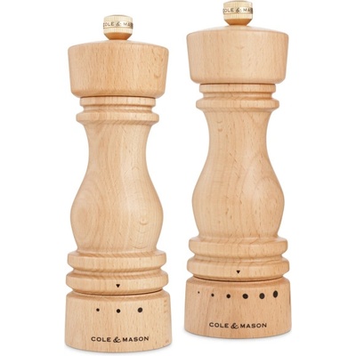 Cole & mason Комплект мелнички за сол и пипер LONDON - 18 см. - цвят натурален - с механизъм за прецизност (Cole-&-Mason-H-233131)