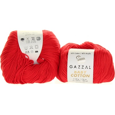 Gazzal Baby Cotton 3443 červená