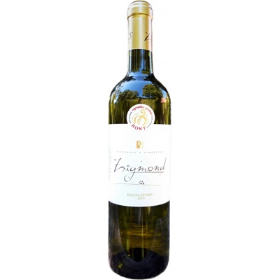 Vinárstvo Zsigmond Rizling rýnsky neskorý zber suché biele 2019 13% 0,75 l (čistá fľaša)