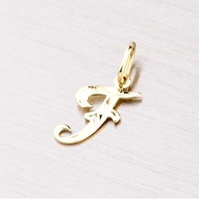 Zlatý přívěsek písmenko F 2-4002-F