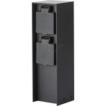 Brilagi - Външна колона за контакти PILLAR 2Z SCHUKO 230V IP44, черна (BG1528)