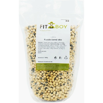 Fitboy Fazuľa čierne oko 1 kg