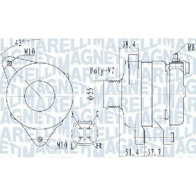 Generátor MAGNETI MARELLI 063732121010