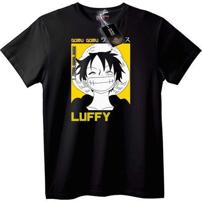 NOONEBRAND Тениска Luffy Gomu Gomu Аниме - 2XL, White