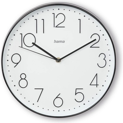 Hama Стенен часовник "Corsica", 30 см, тих, бял (185873)